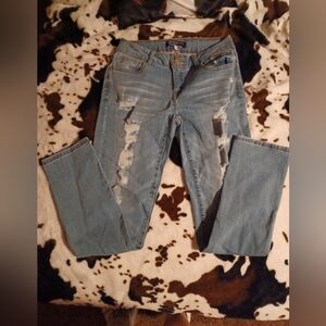 BOOMBOOM JEANS, SIZE 5, Distressed.
